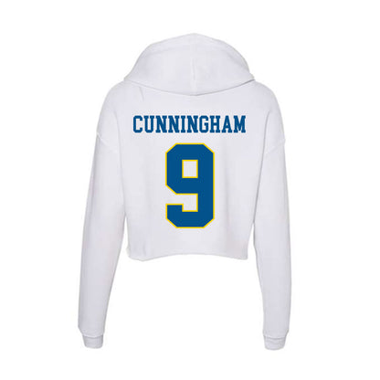 Delaware - Men's D2 Ice Hockey : Owen Cunningham - Women's Crop Fleece Hoodie-1