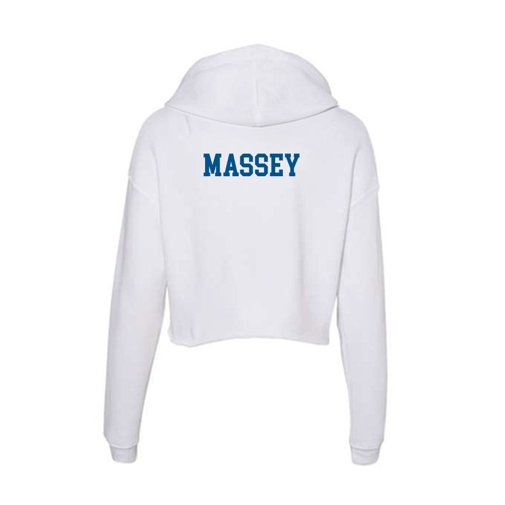 Delaware - Figure Skating : Olivia Massey - Women's Crop Fleece Hoodie-1