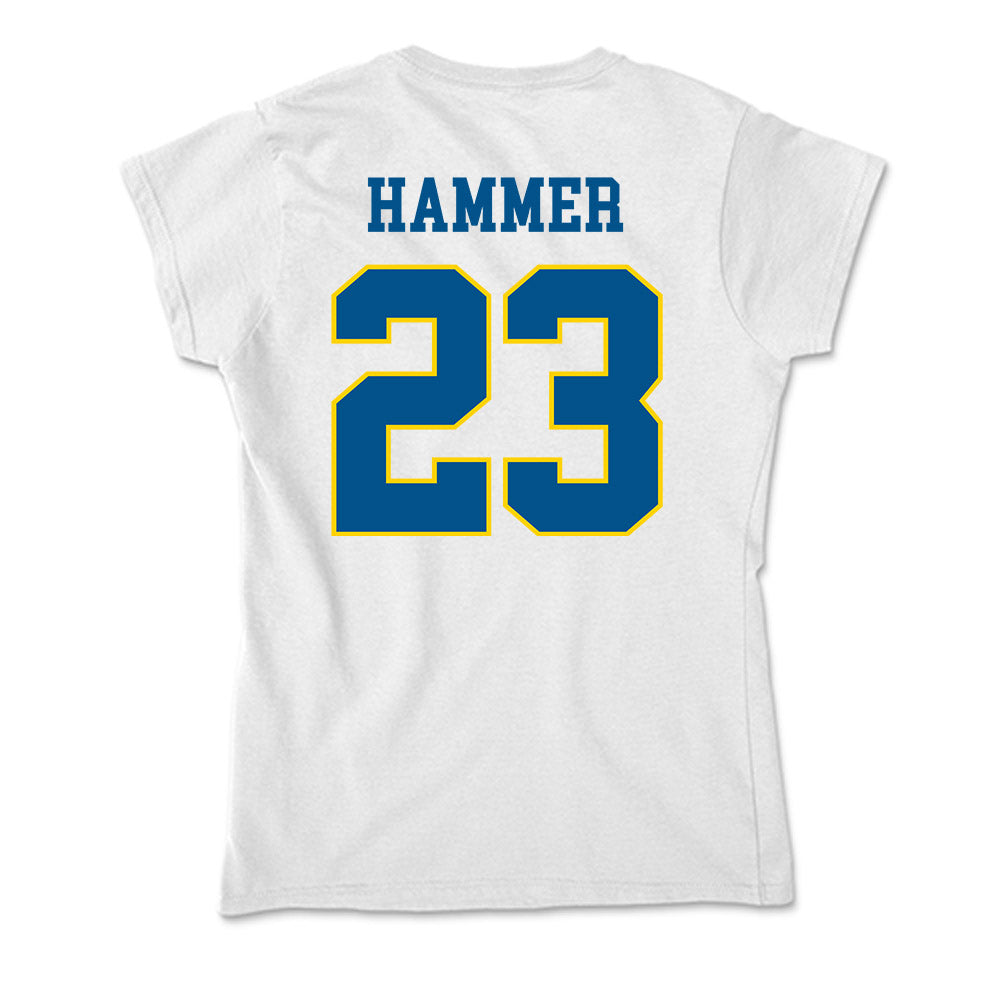 Delaware - Flag Football : Katy Hammer - Soft Style Women’s T-Shirt-1