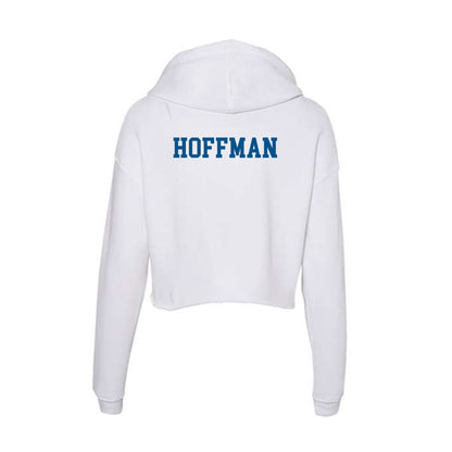 Delaware - Wrestling : Emilio Hoffman - Women's Crop Fleece Hooded Sweatshirt-1