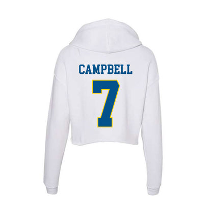 Delaware - Flag Football : Amara Campbell - Women's Crop Fleece Hoodie-1