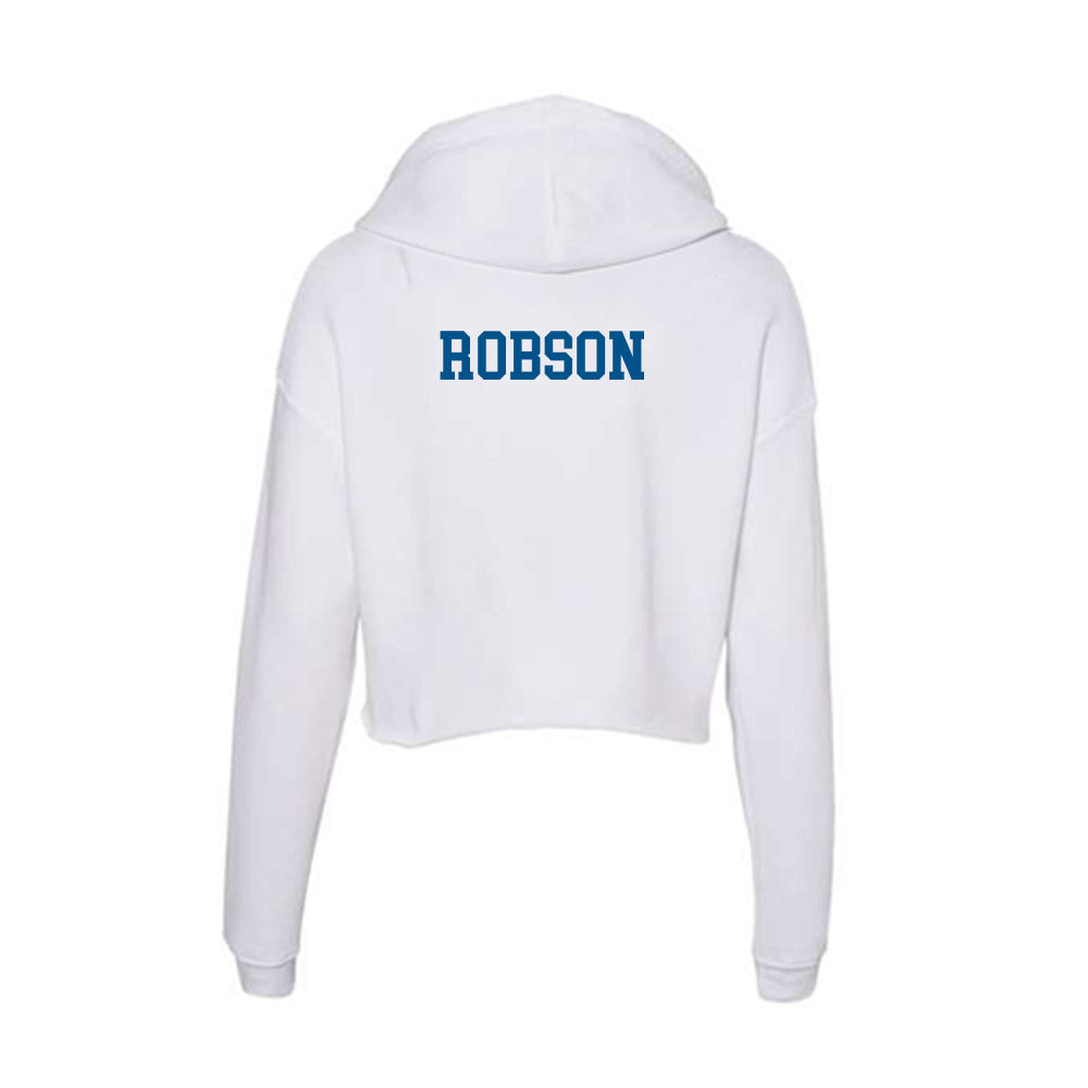 Delaware - Figure Skating : Raniya Robson - Women's Crop Fleece Hoodie-1