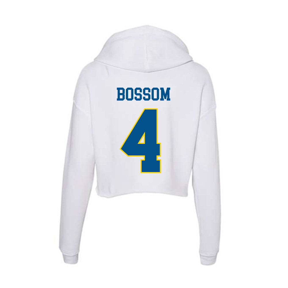 Delaware - Women's Ice Hockey : Savannah Bossom - Women's Crop Fleece Hoodie-1