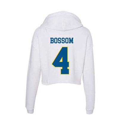 Delaware - Women's Ice Hockey : Savannah Bossom - Women's Crop Fleece Hoodie-1
