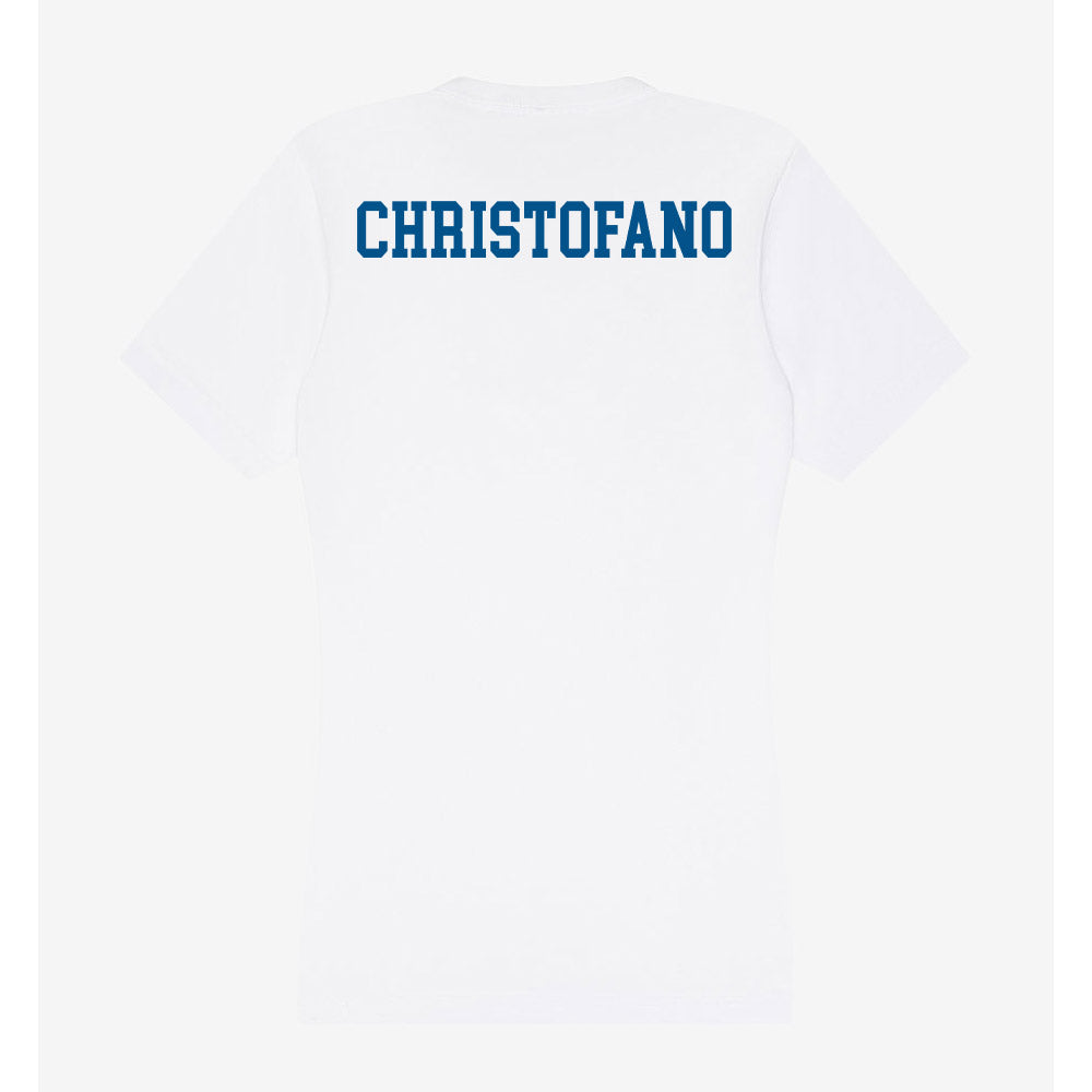 Delaware - Figure Skating : Melina Christofano - Women's V-Neck T-Shirt-1