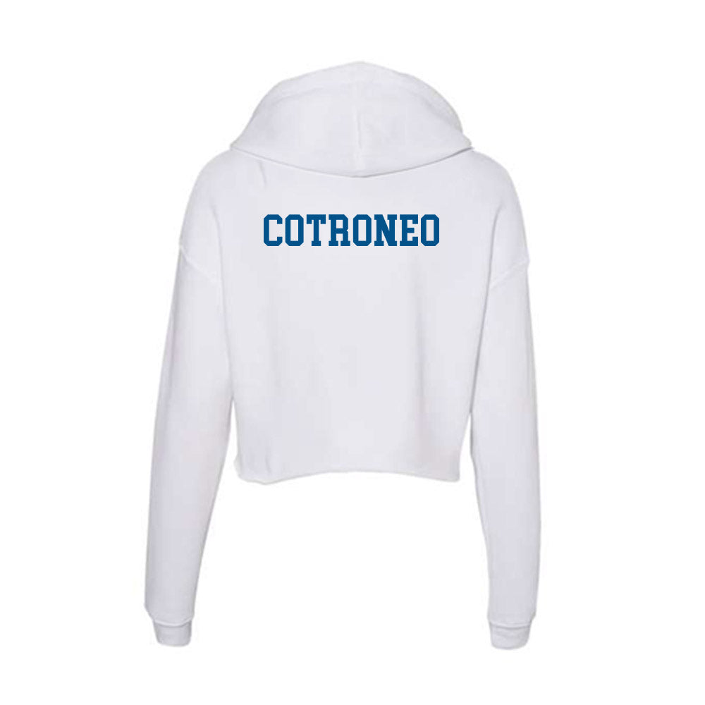 Delaware - Figure Skating : Ashley Cotroneo - Women's Crop Fleece Hoodie-1