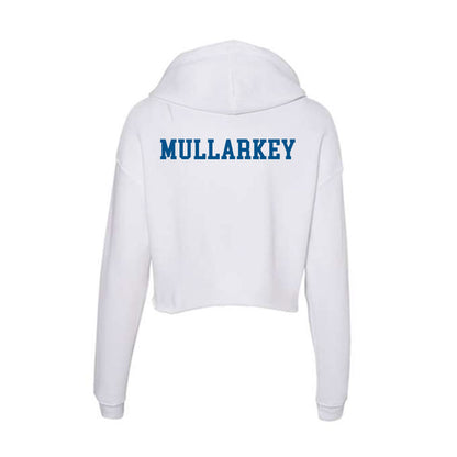 Delaware - Wrestling : Lucca Mullarkey - Women's Crop Fleece Hooded Sweatshirt-1
