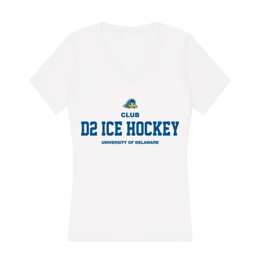 Delaware - Men's D2 Ice Hockey : Peter Brennan - Women's V-Neck T-Shirt-0