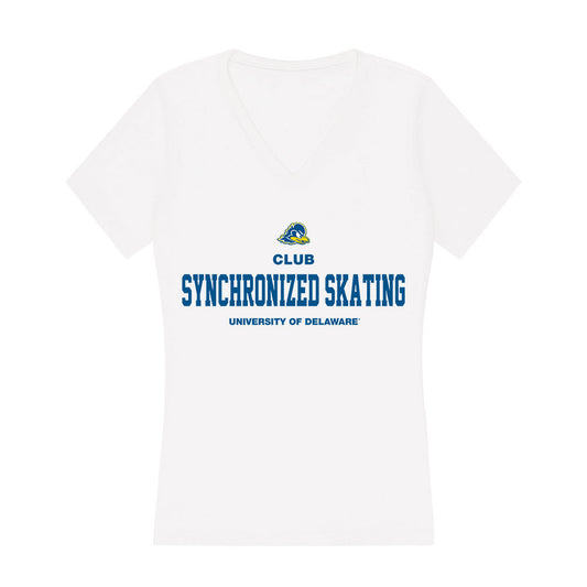 Delaware - Synchronized Skating : Linnea Hain - Women's V-Neck T-Shirt-0