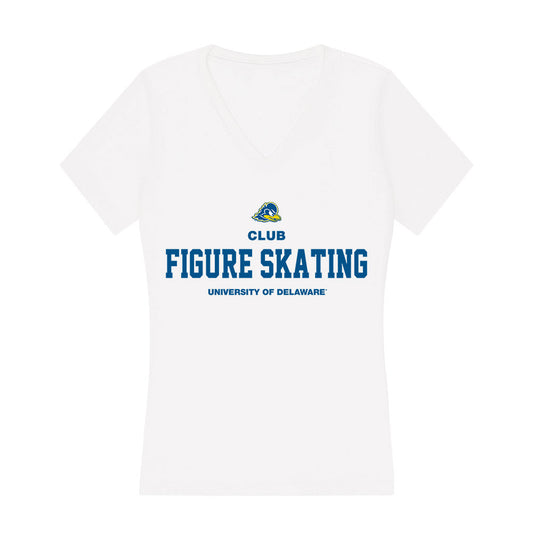 Delaware - Figure Skating : Raniya Robson - Women's V-Neck T-Shirt-0