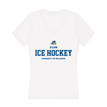 Delaware - Women's Ice Hockey : Paige Luzon - Women's V-Neck T-Shirt-0