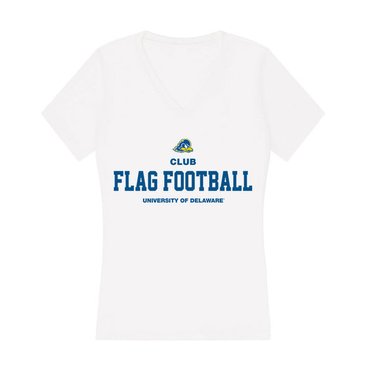 Delaware - Flag Football : Megan Mok - Women's V-Neck T-Shirt-0