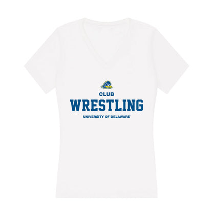 Delaware - Wrestling : Dylan Scarani - Women's V-Neck T-Shirt-0