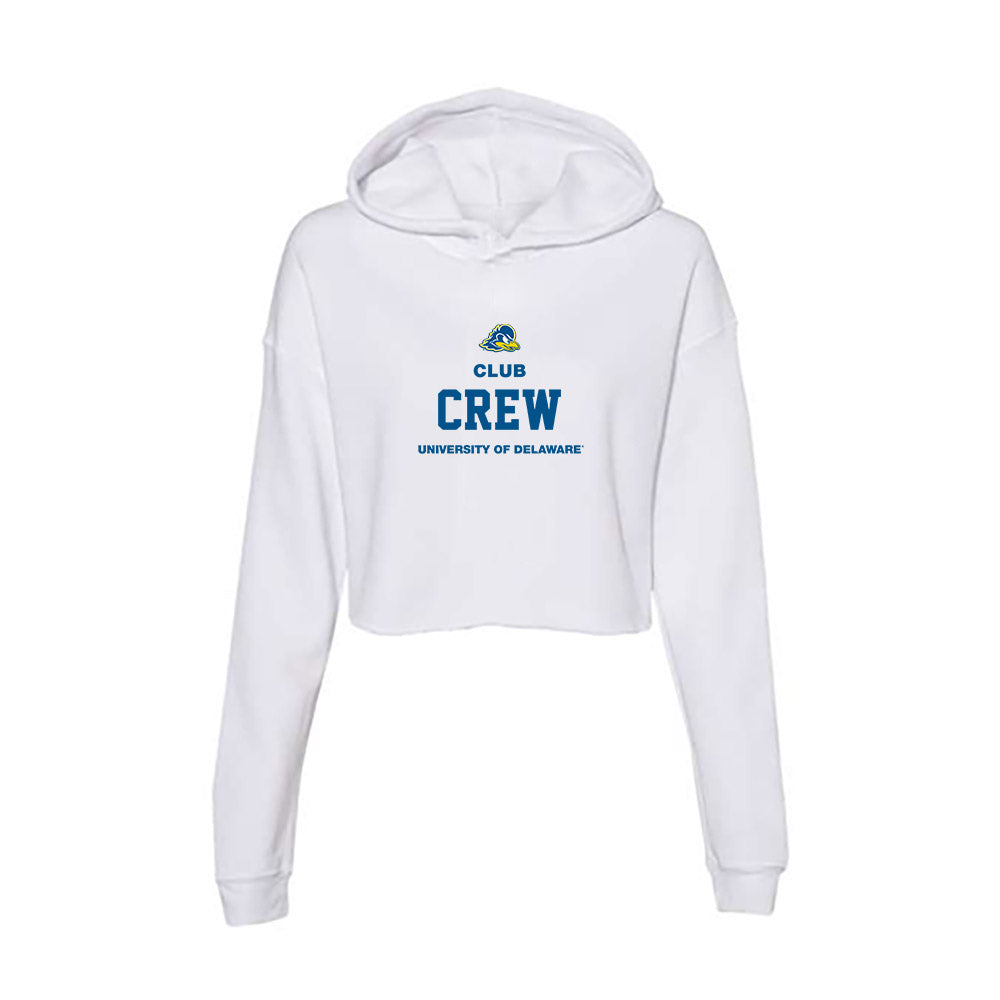 Delaware - Crew : Uhmjo Han - Women's Crop Fleece Hooded Sweatshirt-0