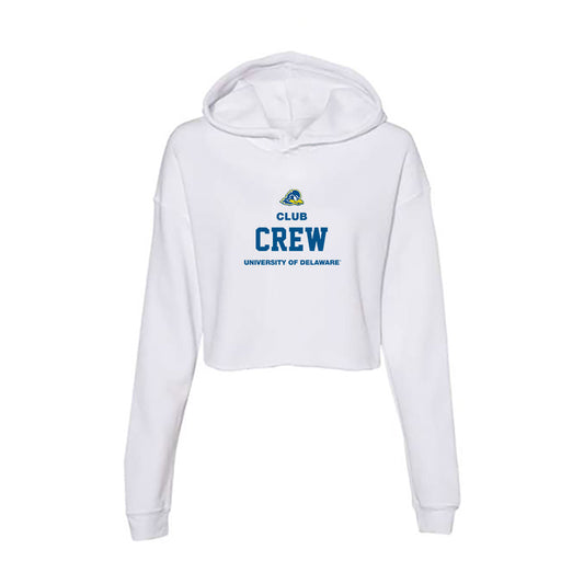 Delaware - Crew : Chris Dell - Women's Crop Fleece Hooded Sweatshirt-0