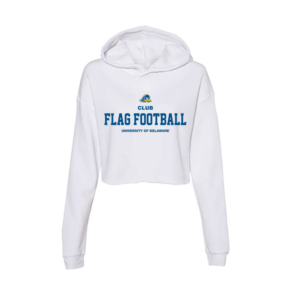 Delaware - Flag Football : Alexis Amoedo - Women's Crop Fleece Hoodie-0