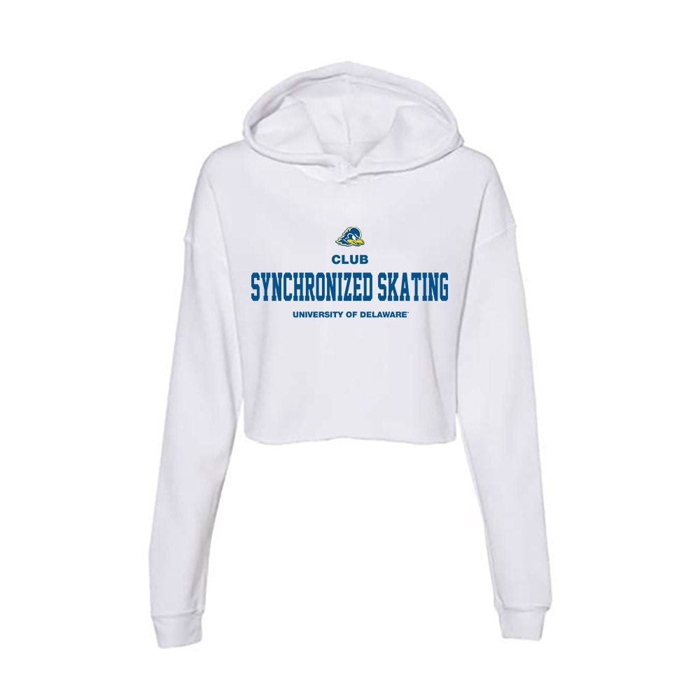 Delaware - Synchronized Skating : Cate Glabach - Women's Crop Fleece Hoodie-0