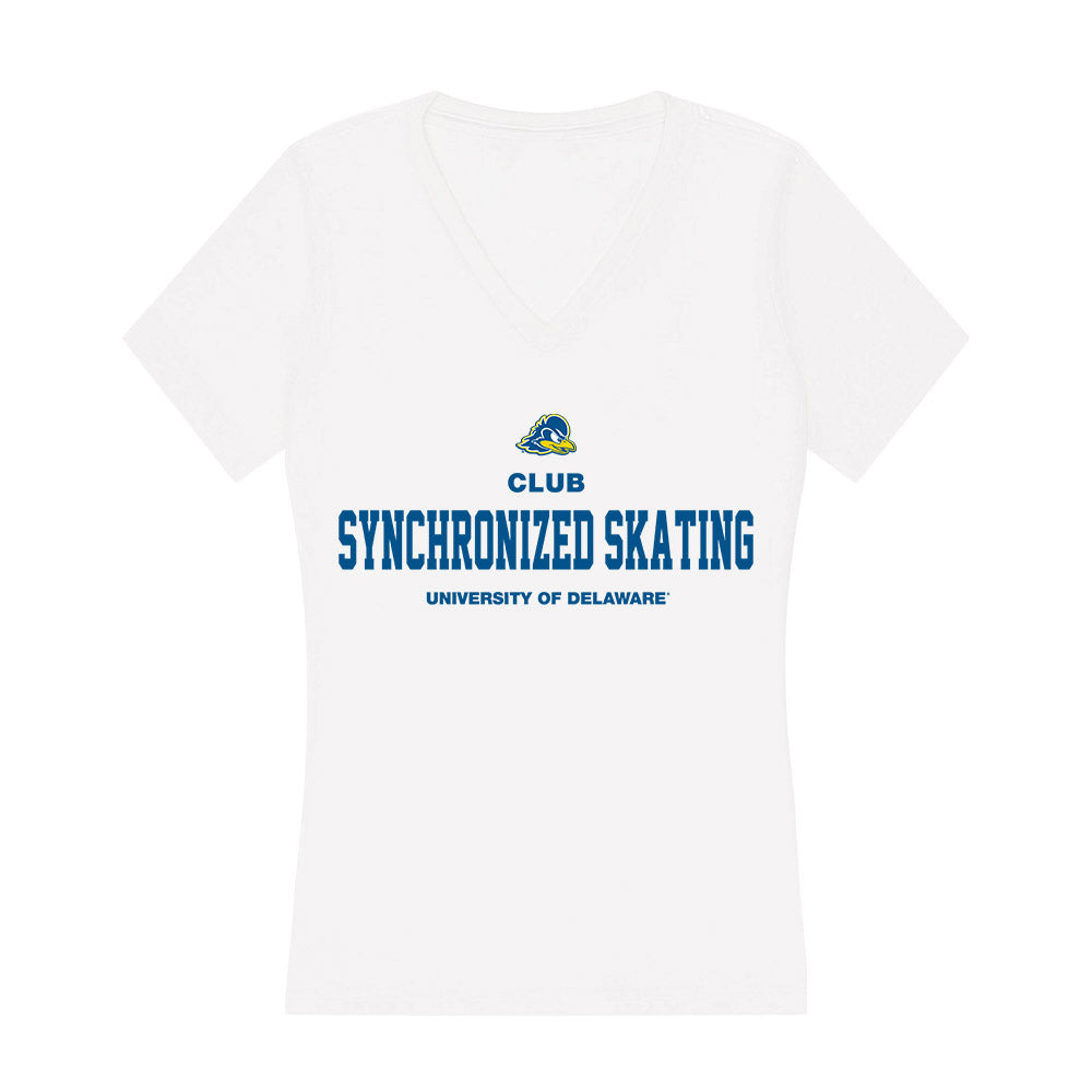Delaware - Synchronized Skating : Adeline Kragtorp - Women's V-Neck T-Shirt-0