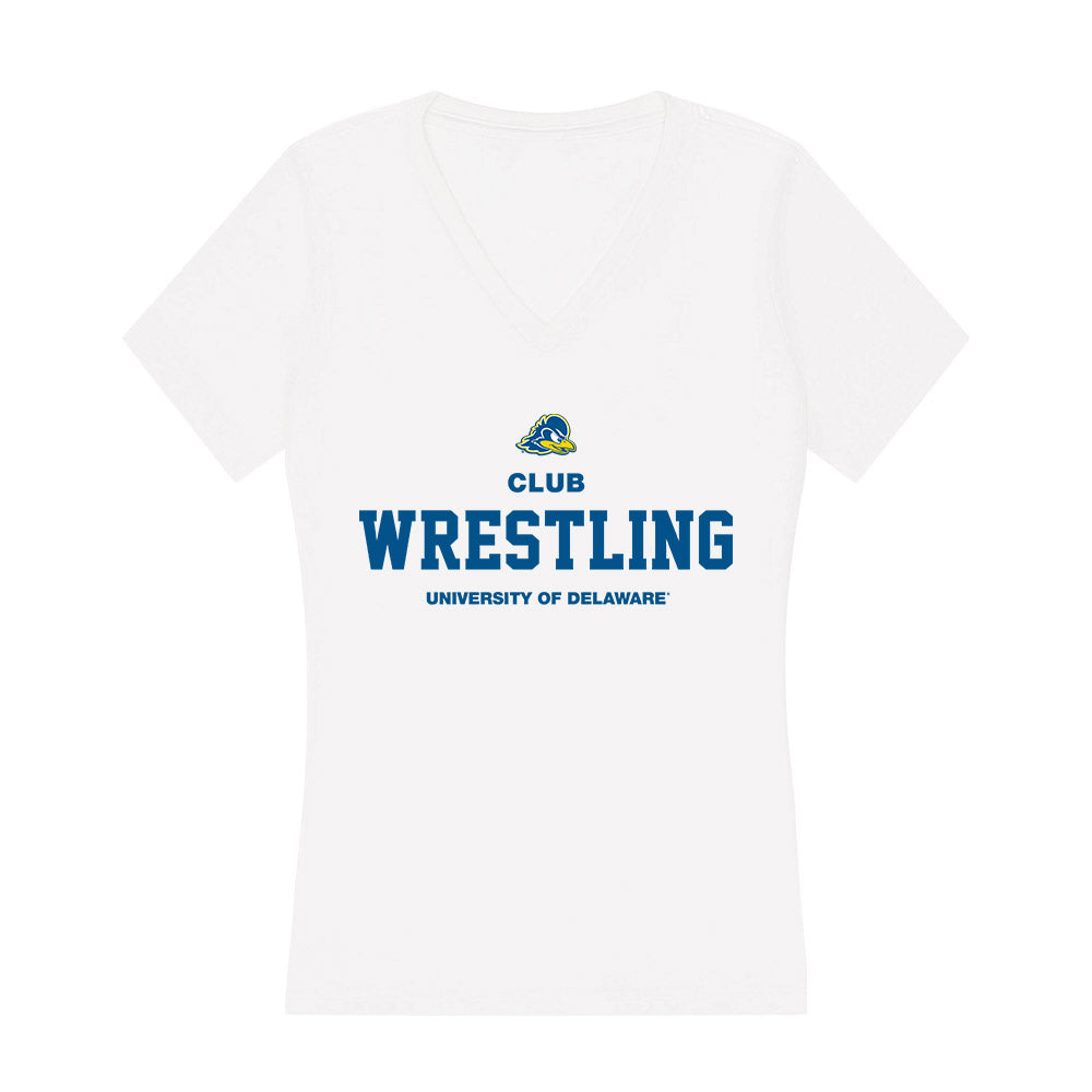 Delaware - Wrestling : Brady Hauseman - Women's V-Neck T-Shirt-0
