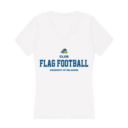 Delaware - Flag Football : Alexis Amoedo - Women's V-Neck T-Shirt-0