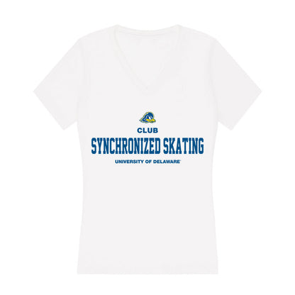 Delaware - Synchronized Skating : Lexie Huen - Women's V-Neck T-Shirt-0