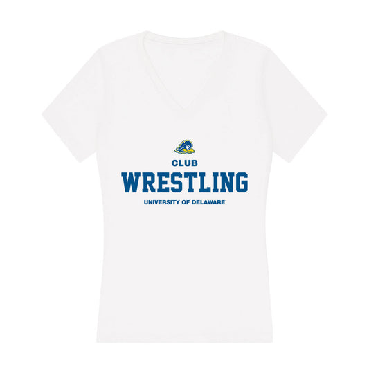 Delaware - Wrestling : Jonathon Rosenberg - Women's V-Neck T-Shirt-0