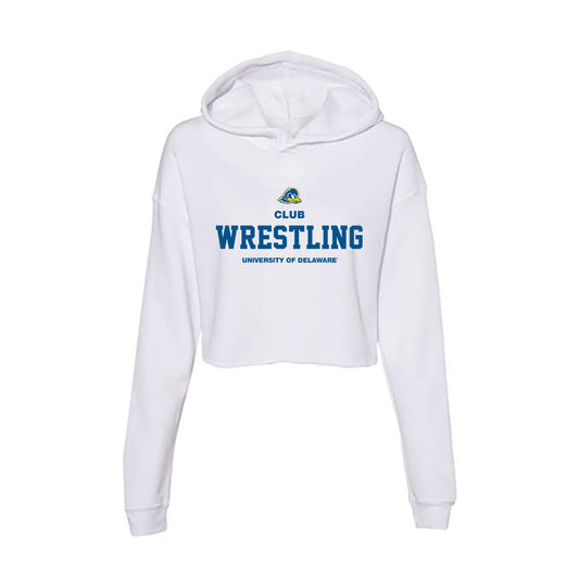Delaware - Wrestling : Kamron Koch - Women's Crop Fleece Hooded Sweatshirt-0